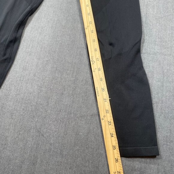 Pink Active Seamless Compression Leggings Performance Ribbing Black Womens SZ S/ - Picture 10 of 11